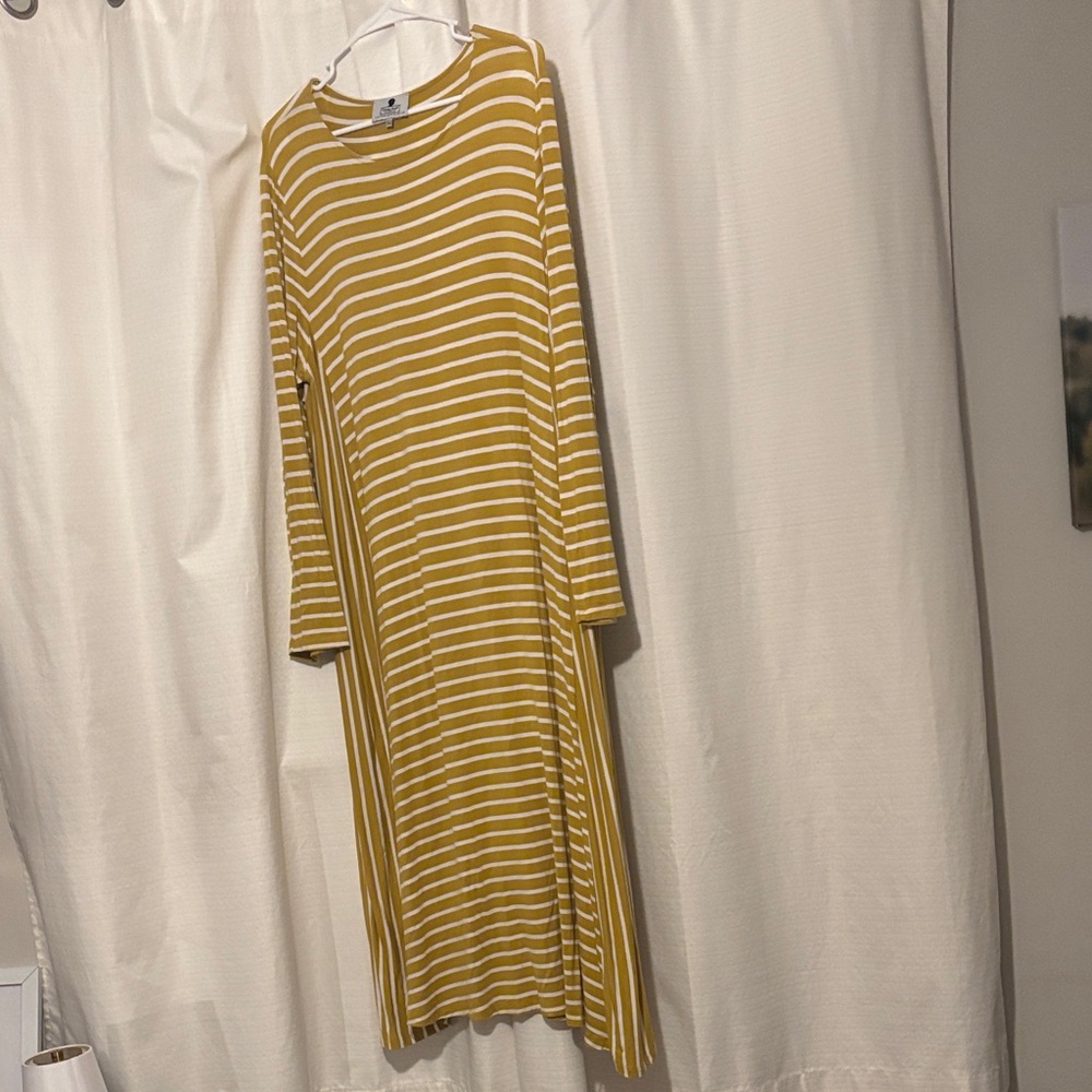 Dainty Jewells Mustard Swing Dress